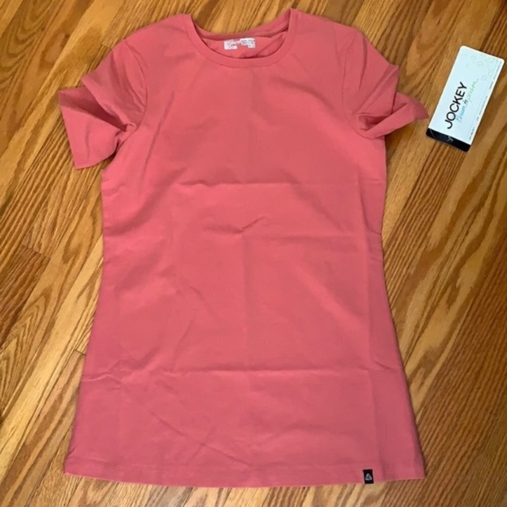Jockey P2P Short Sleeve Pink Tee XS